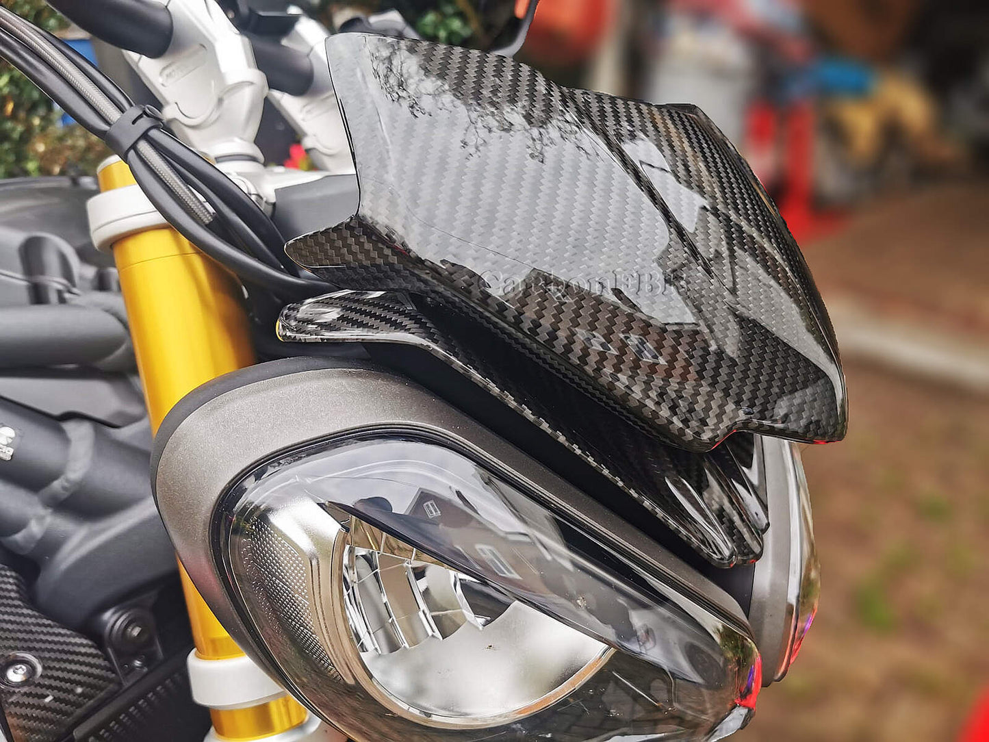 Carbon Fibre Triumph Speed Triple RS 1200 2021+ Flyscreen front cowl carbonFBR