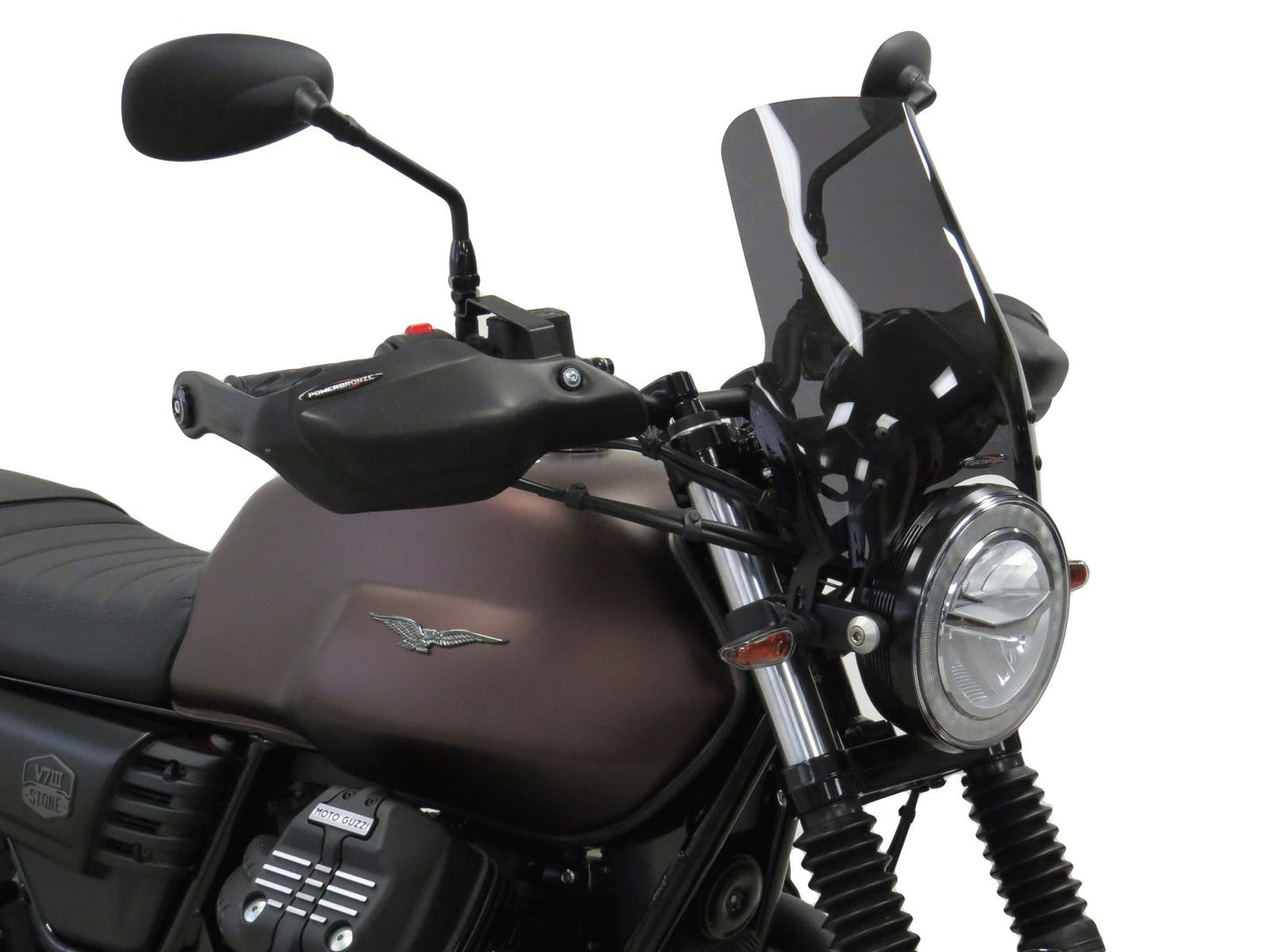 Hand Knuckle Leaver Guards Bar Ends MOTO GUZZI V7 STONE, STONE NIGHT, ROUGH, SPECIAL