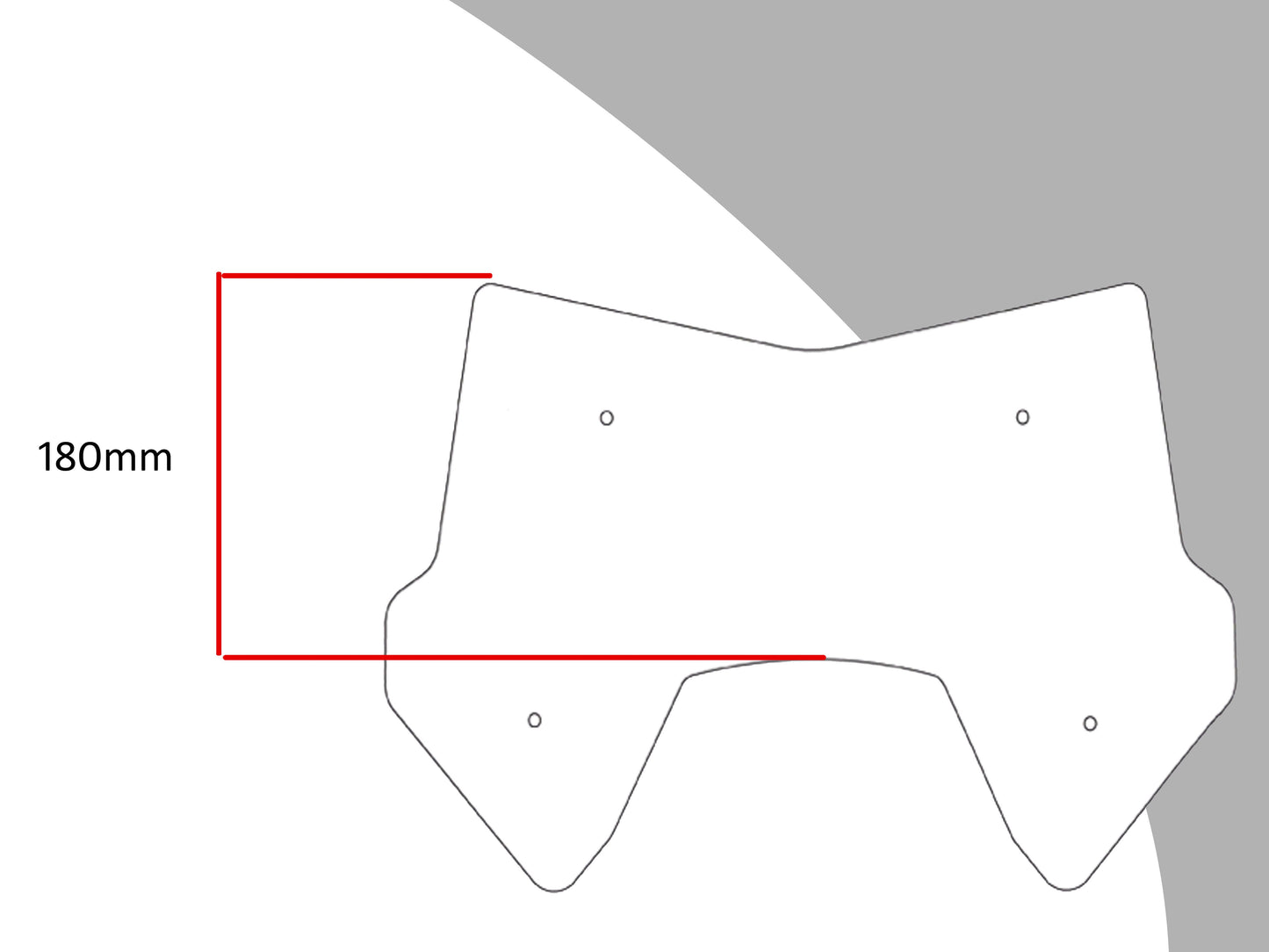 Adventure Sports Screen Window shields KTM 1190, 1050 ADVENTURE 180 MM high