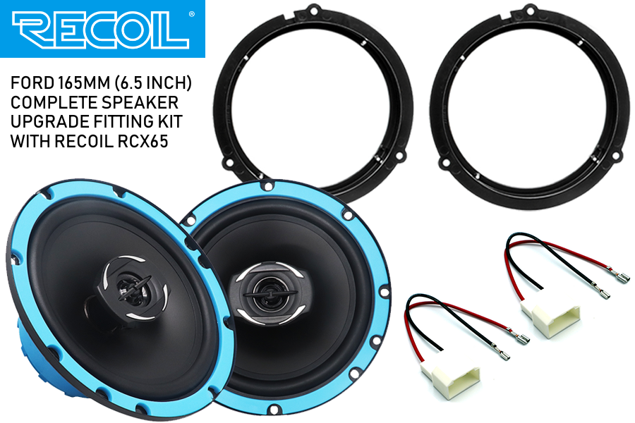 6.5 Inch coaxial speaker upgrade fitting kit Ford Fiesta, Focus, Ranger