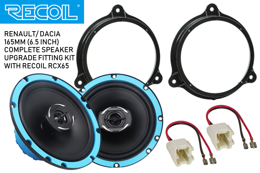 6.5 Inch coaxial speaker upgrade fitting kit Renault/ Dacia
