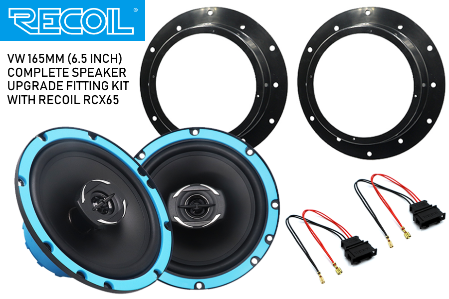 6.5 Inch coaxial speaker upgrade fitting kit VW, Seat, Skoda