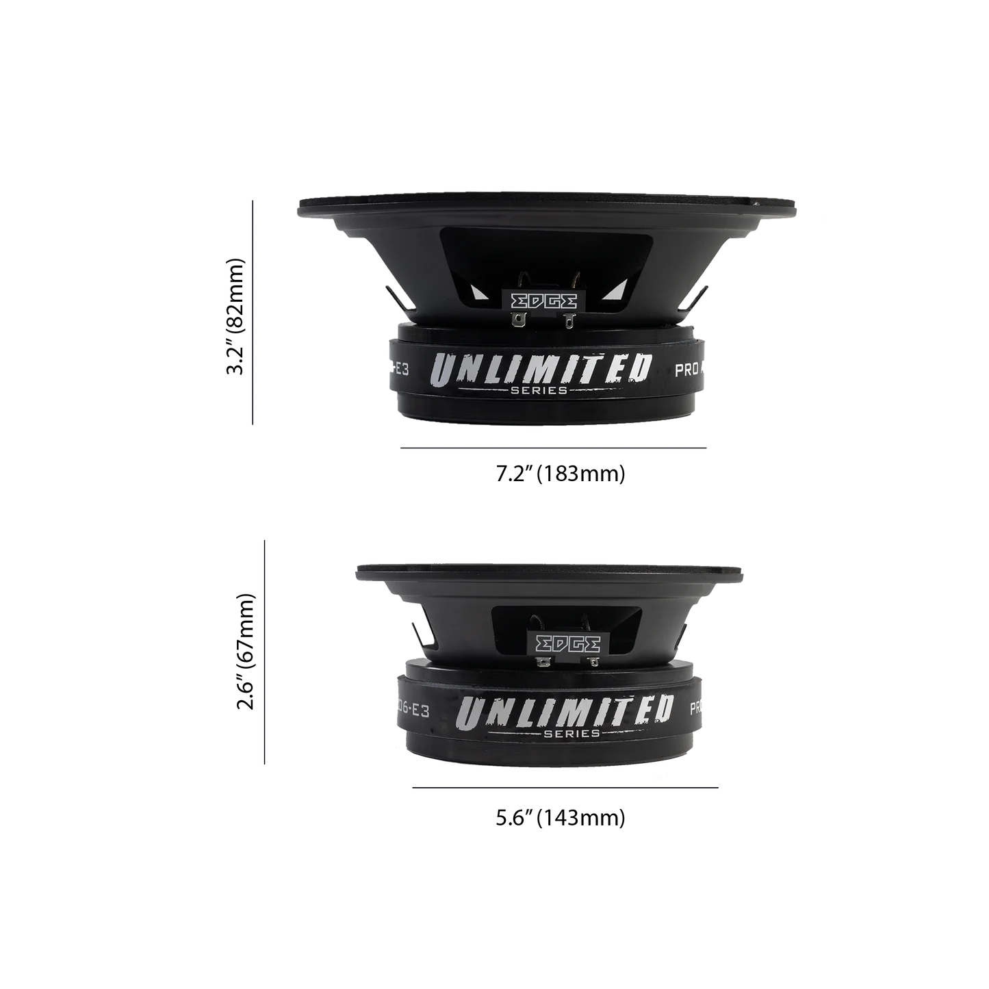Edge EDUPRO8 Pro Midrange 8" Woofer - Pair