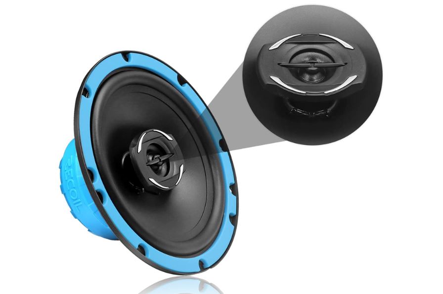 speakers coaxial car 165mm 6.5" 200 watt full-range PAIR RCX65 RECOIL Echo-Series