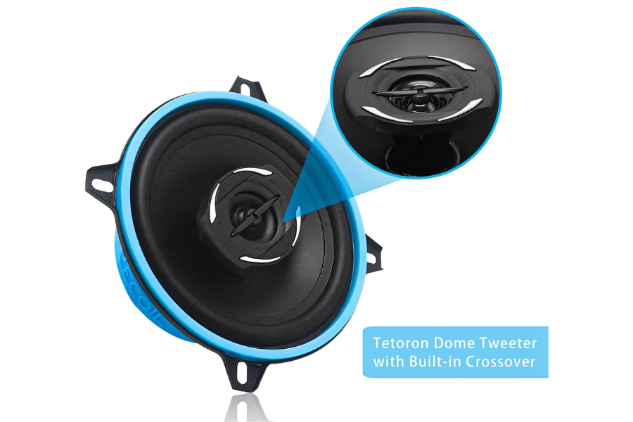 speakers coaxial car 165mm 6.5" 200 watt full-range PAIR RCX65 RECOIL Echo-Series