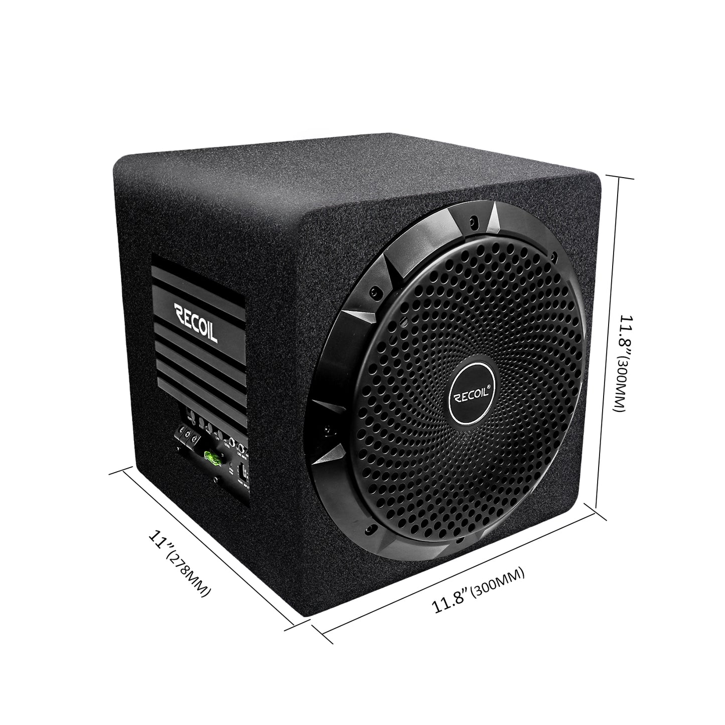 Active Subwoofer Speakers with Passive Radiator & Built-in 600W Amplifier RECOIL