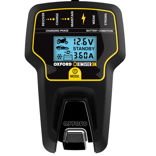 Battery management Charger System Oximiser 3x Motorcycle 12V Oxford EL200