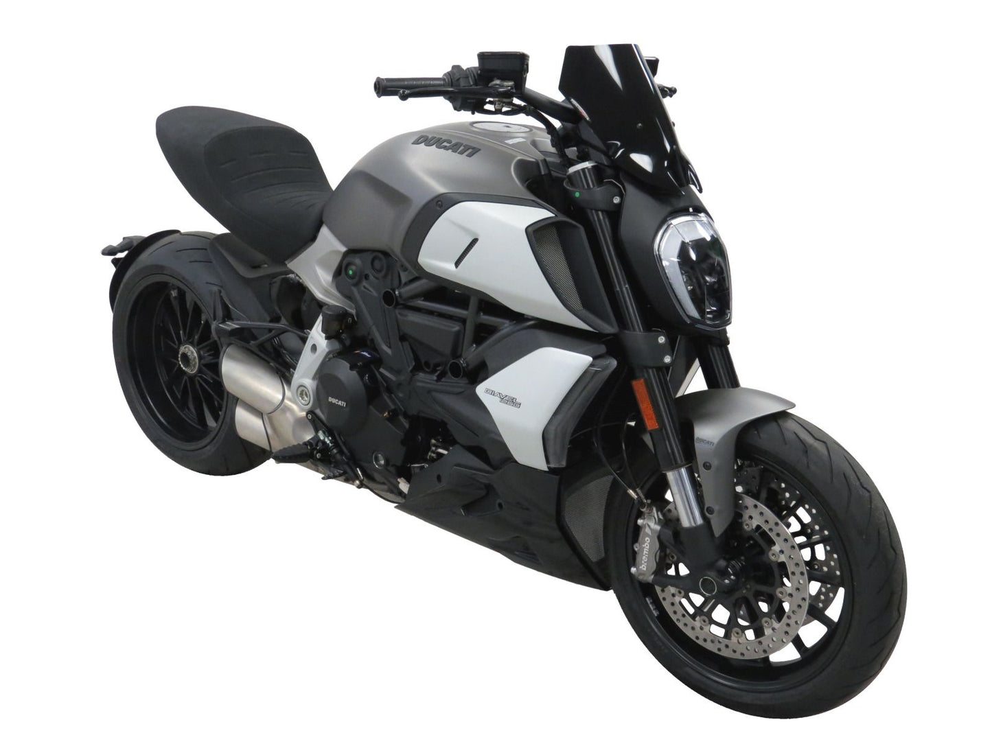 Light Screen wind fly cowl window deflector 300mm DUCATI DIAVEL 1260, 1260S