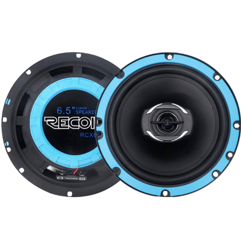 speakers coaxial car 165mm 6.5" 200 watt full-range PAIR RCX65 RECOIL Echo-Series