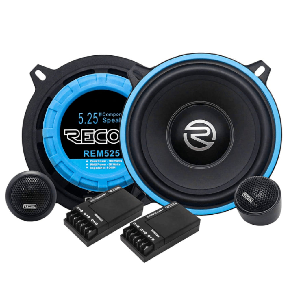 speakers component 130mm (5.25 inch) 160 watt PAIR REM525 RECOIL Echo-Series
