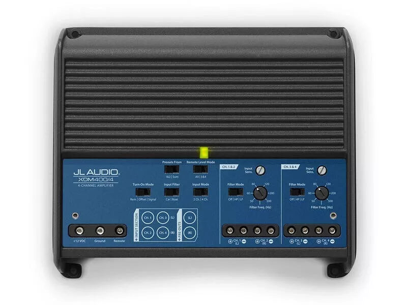 JL Audio XDM400/4 4-Channel Class D Full-Range Car / Marine Amplifier