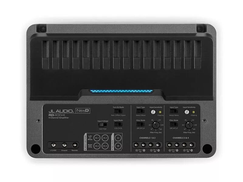 JL Audio RD400/4 4-Channel Class D Full-Range Car Audio Amplifier - 14.4V