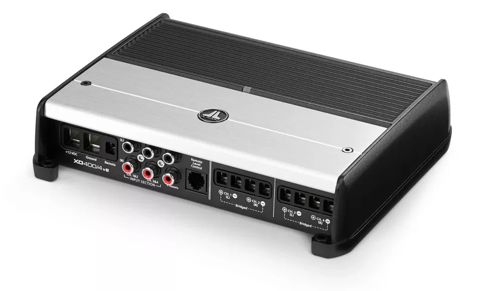 JL Audio XD400/4v2 4 Ch. Class D Full-Range Car Audio Amplifier, 400 W