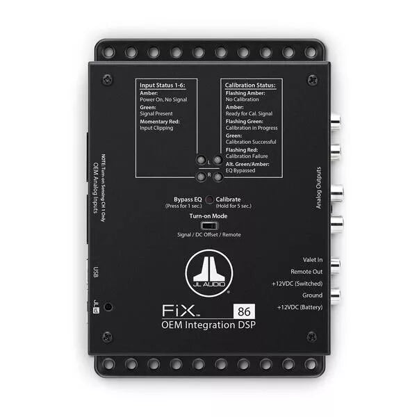 JL Audio DSP FIX-86 8 Channel Car Audio Signal Processor