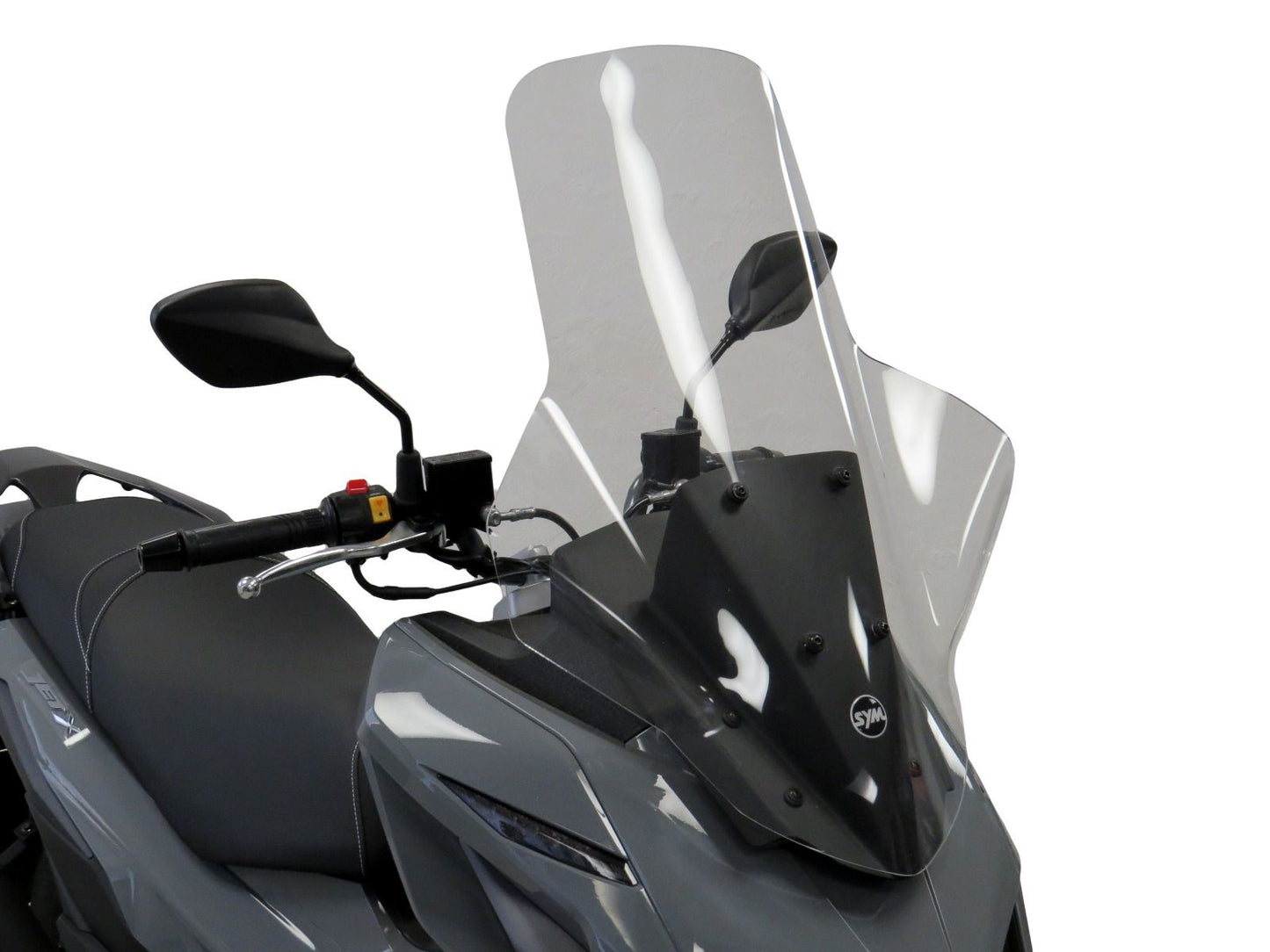 Scooter Screen wind fly deflector SYM JET X, 21-25 (WITH HAND BLISTERS 710 MM HIGH)