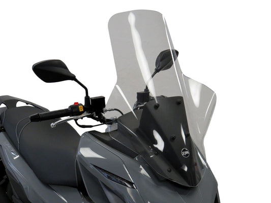 Scooter Screen wind fly deflector SYM JET X, 21-25 (WITH HAND BLISTERS 710 MM HIGH)