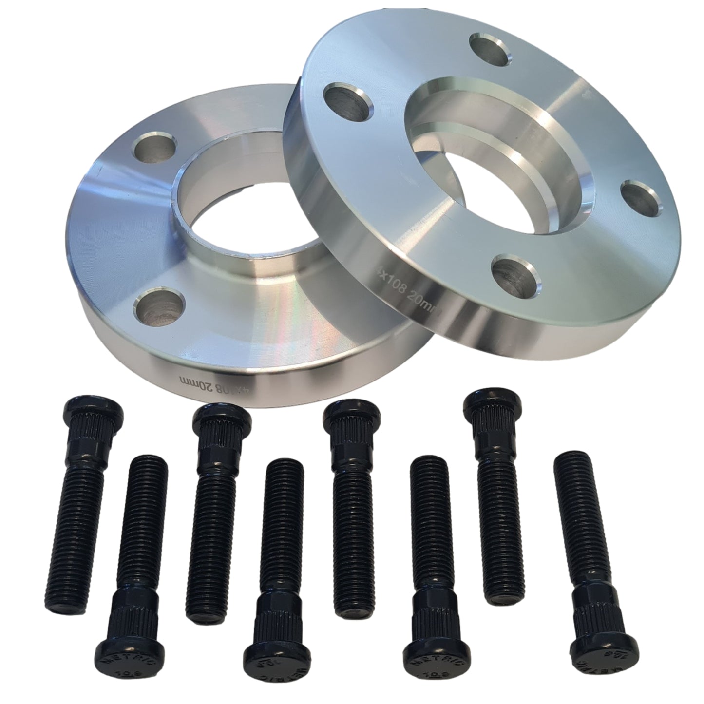 Hubcentric Wheel Spacers 4x108 63.3CB 20mm ford taunus TVR Chimaera Griffith extra long m12 bolts (Copy)