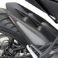 Hugger rear mud guard Yamaha YZF-R125, MT-125, XSR125 MATT BLACK - SILVER MESH