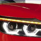 Black DRL LED Daytime Running Projector Xenon Headlights for BMW Z4 E89 2009-13