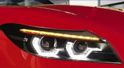 Black DRL LED Daytime Running Projector Xenon Headlights for BMW Z4 E89 2009-13