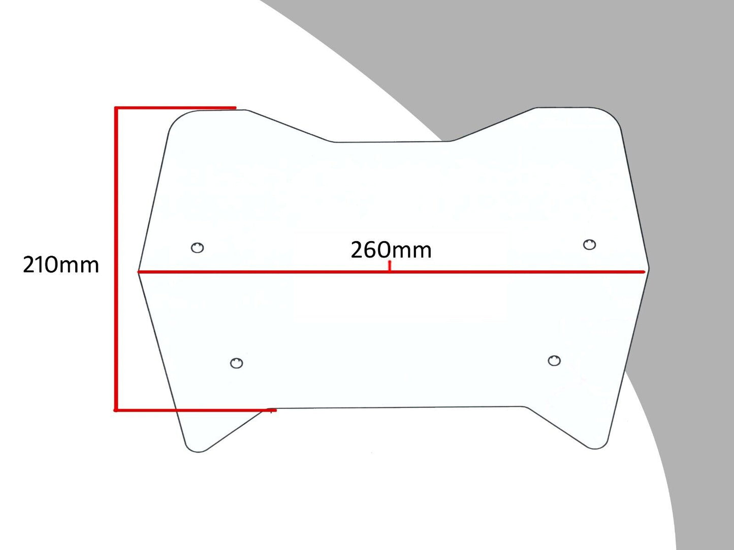 Adventure Sport Screen Wind deflector (210 MM High) Yamaha Tenere 700 19 - 23