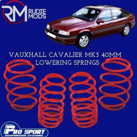 ProSport Lowering Springs for Vauxhall Cavalier mk3 Authorised Dealer 120162