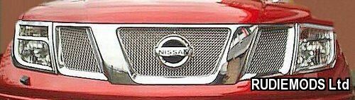Zunsport fits Navara 2006-2009 Upper Front  Grille Set 3 piece