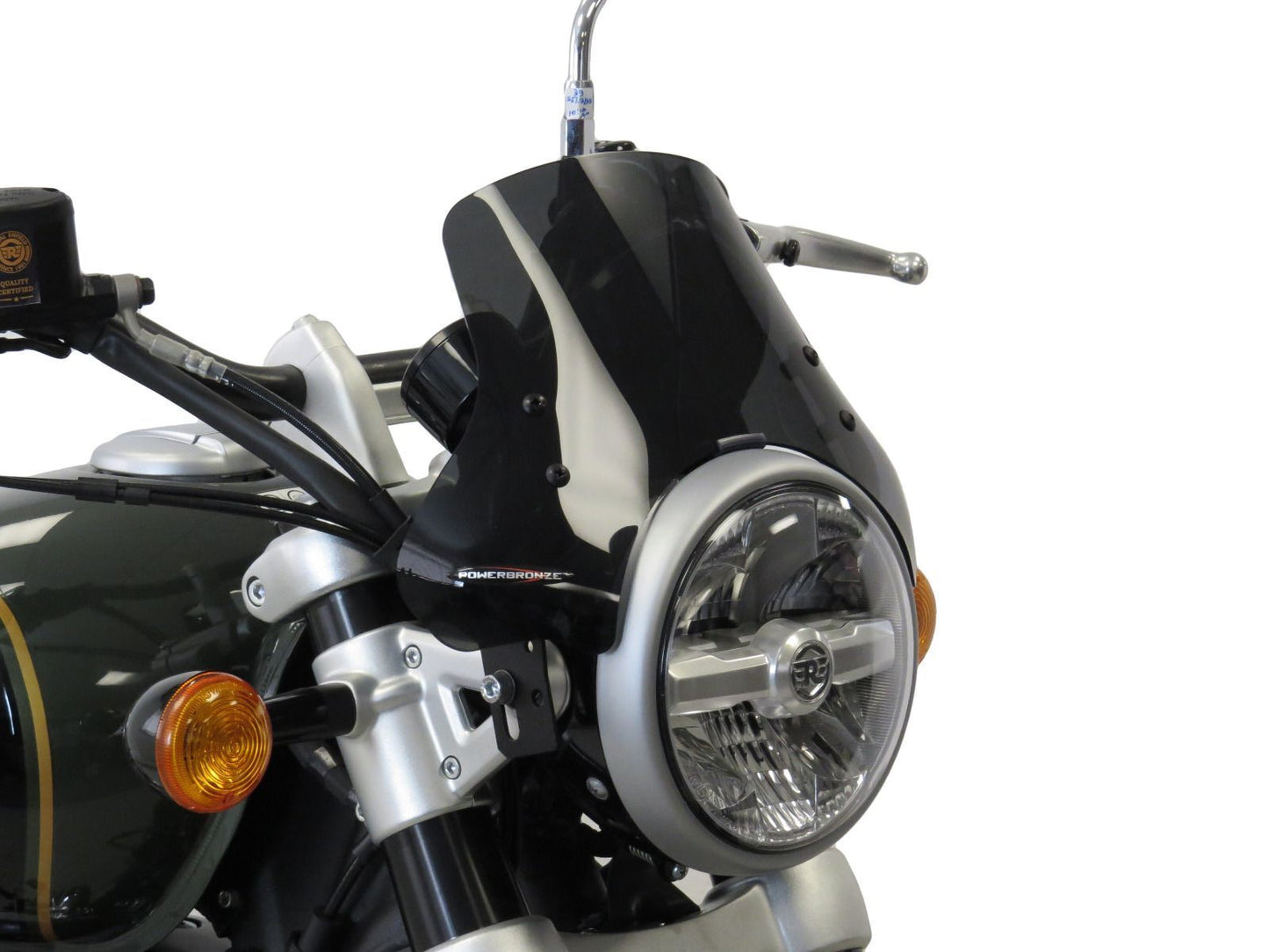 LIGHT SCREEN, WIND DEFLECTOR ROYAL ENFIELD ,SUPER METEOR 650 (155MM HIGH)