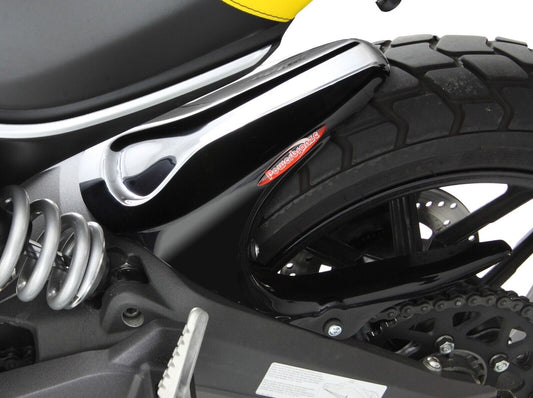 Hugger Rear Mud Guard DUCATI ,SCRAMBLER 800, 15-23 GLOSS BLACK