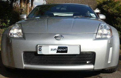Zunsport fits 350z 2003-2005 Front BLACK Grille without towing eye