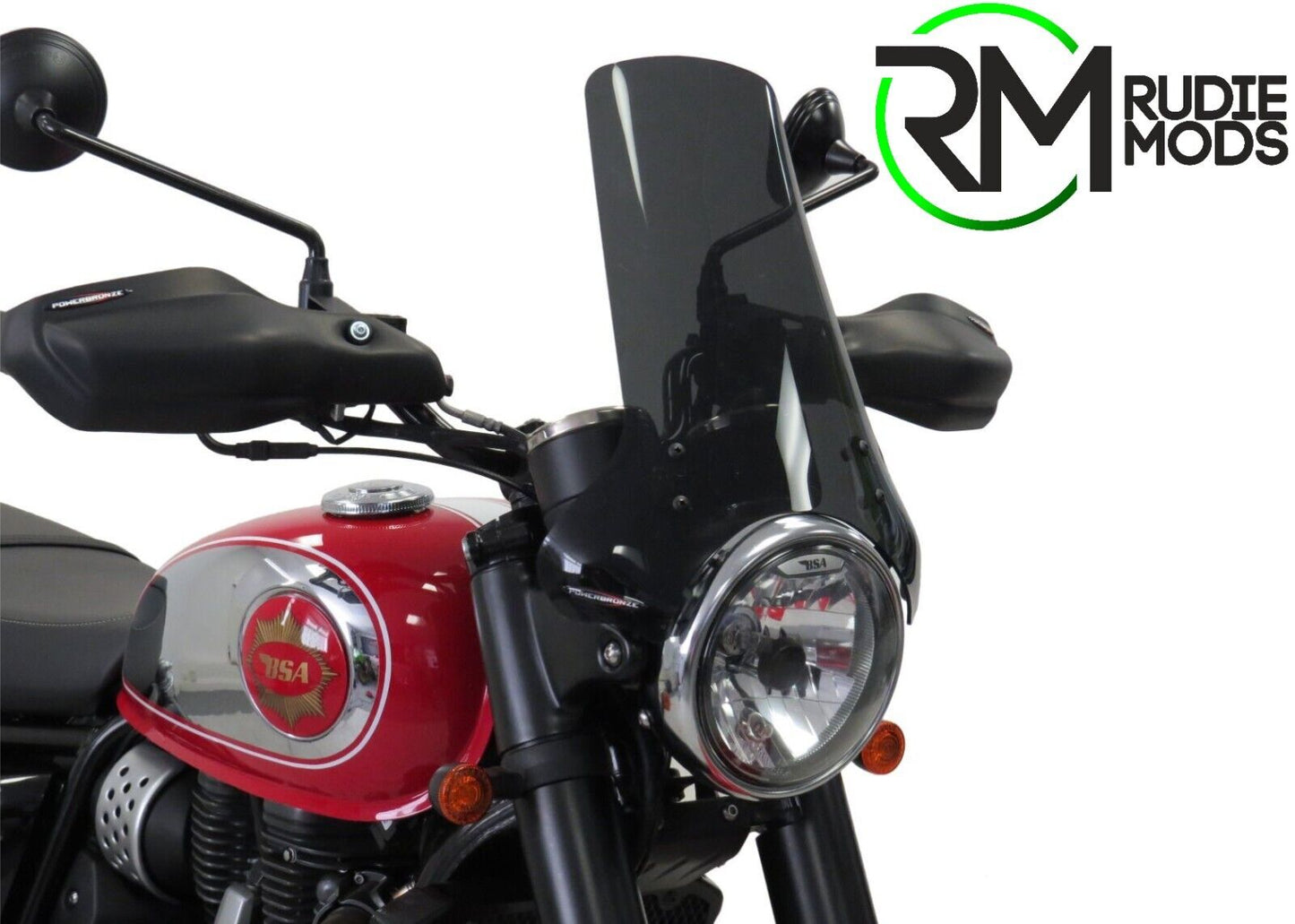 Light Screen wind fly deflector BSA ,GOLD STAR 650, 2022 To 2024 (325 MM)