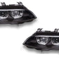 BMW 3 Series E92 E93 2007-10 Black LED 3D DRL Xenon Headlights