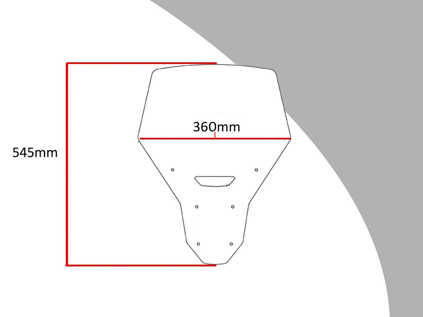 Touring Screen, Wind deflector (545 mm High) Honda CRF1100L Africa Twin 20-24