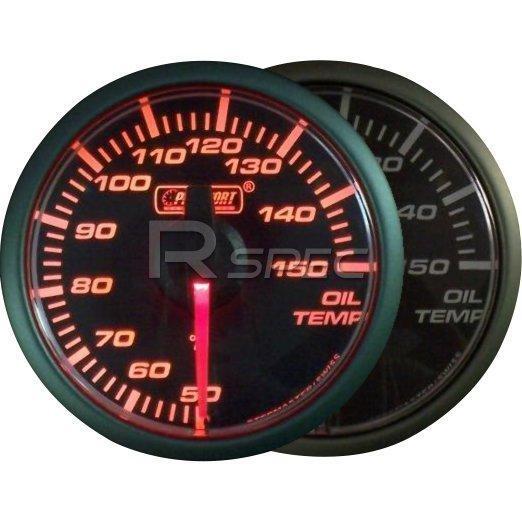 Prosport 45mm Oil Temperature Deg C Gauge Amber / Clear Stepper Motor