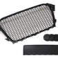 Gloss Black Honeycomb Debadged Grill for Audi A4 B8.5 Model 2012-2015