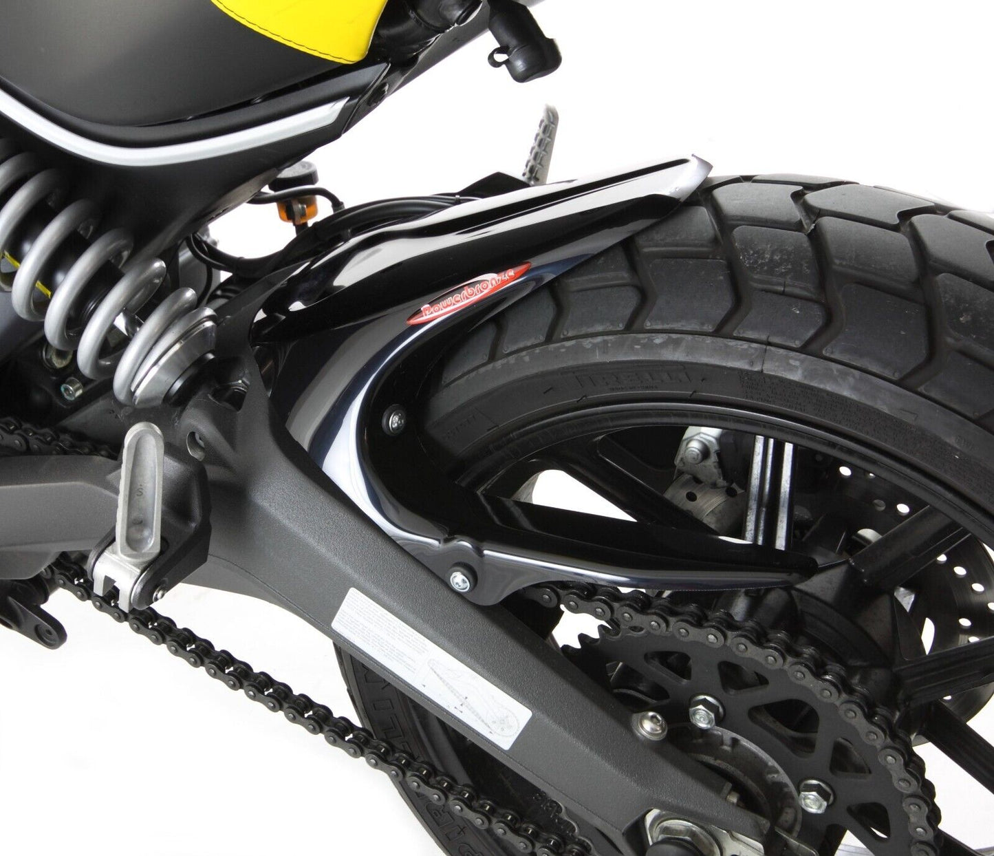 Hugger Rear Mud Guard DUCATI ,SCRAMBLER 800, 15-23 MATTE BLACK