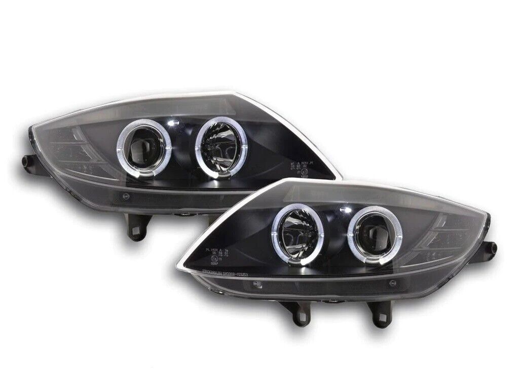 Black Projector Angel Eye Headlights for BMW Z4 E84 & E85 2003-2008
