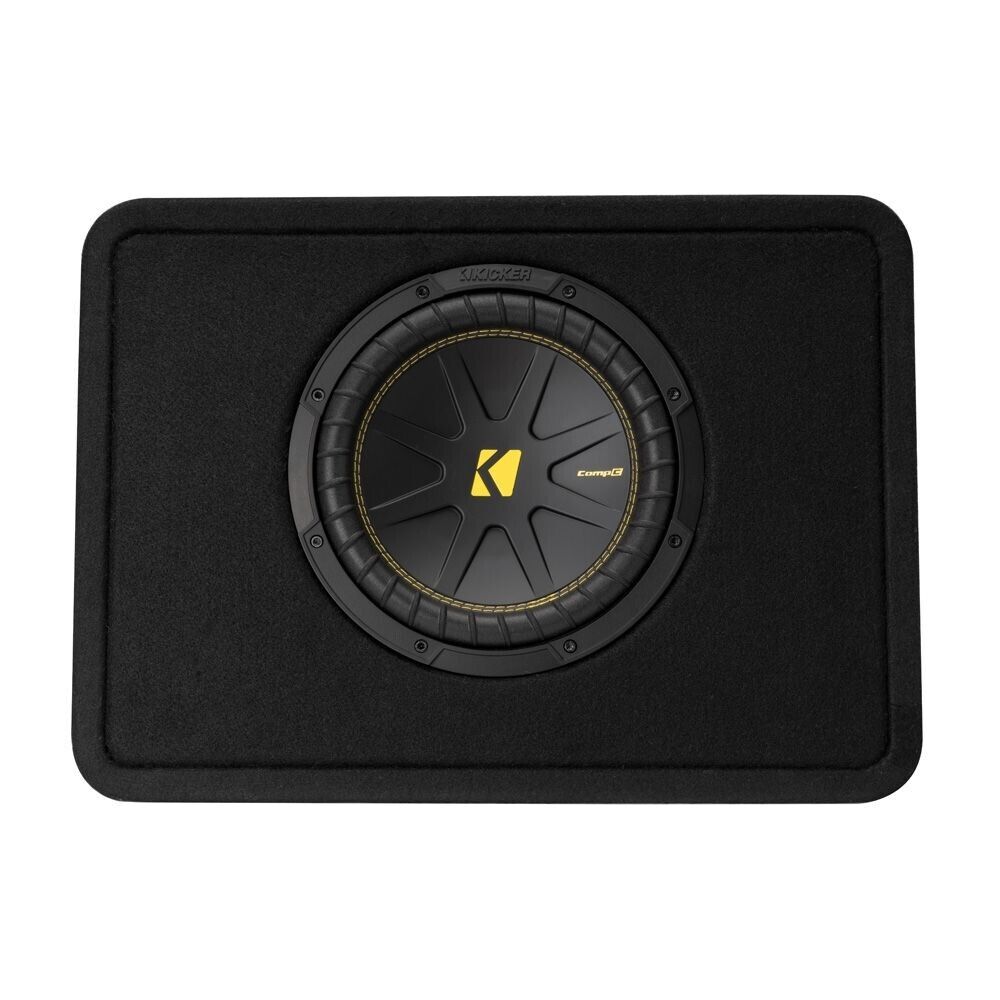 Kicker 10" Slim Subwoofer Enclosure - 4 ohm KA50TCWC104