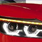 Black DRL LED Daytime Running Projector Xenon Headlights for BMW Z4 E89 2009-13