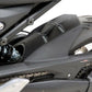 hugger rear mud deflector TRIUMPH Trident 660 21-23 GLOSS BLACK - SILVER MESH