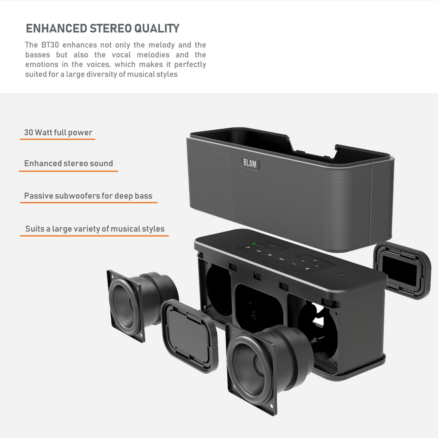 Blam Bluetooth Wireless Speaker System BT30