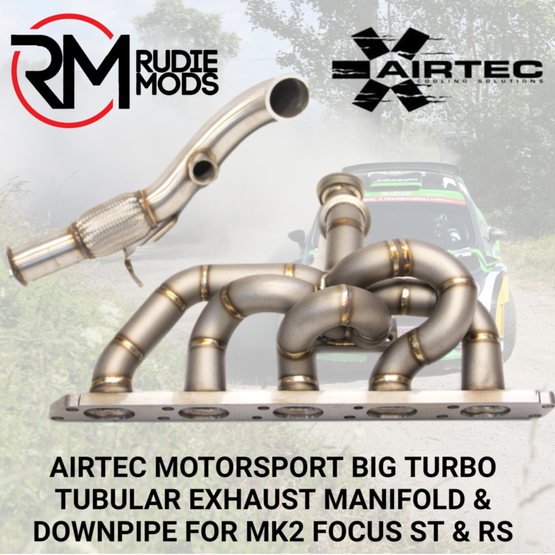 AIRTEC BIG TURBO TUBULAR EXHAUST MANIFOLD & DOWNPIPE FOR MK2 FOCUS ST & RS