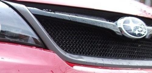 Zunsport Fits Subaru Impreza STi 2011 On Front BLACK Stainess Upper Grille