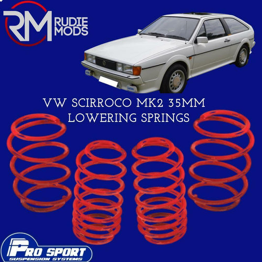 ProSport Lowering Springs for VW Scirooco Mk2 35MM Authorised Dealer 120344
