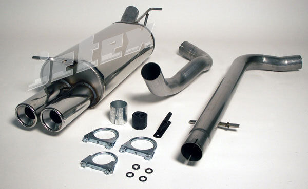 Jetex Exhaust Audi A3 8L MK1 1.6 1.8 1.9TDI 96-03 Stainless Steel Cat Back