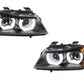 Black LED 3D DRL Daylight Running Lights BMW 3 Series E90 and E91 2009-2012 LCI