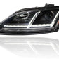 Audi TT 2006-2009 8J Black LED DRL Headlights Sequential Indicator - Xenon