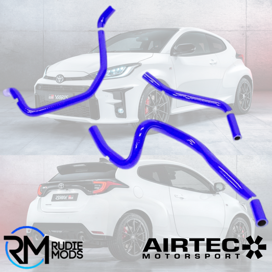 PRO HOSES 3 PCE AUXILIARY HOSES FOR TOYOTA YARIS GR - BLUE