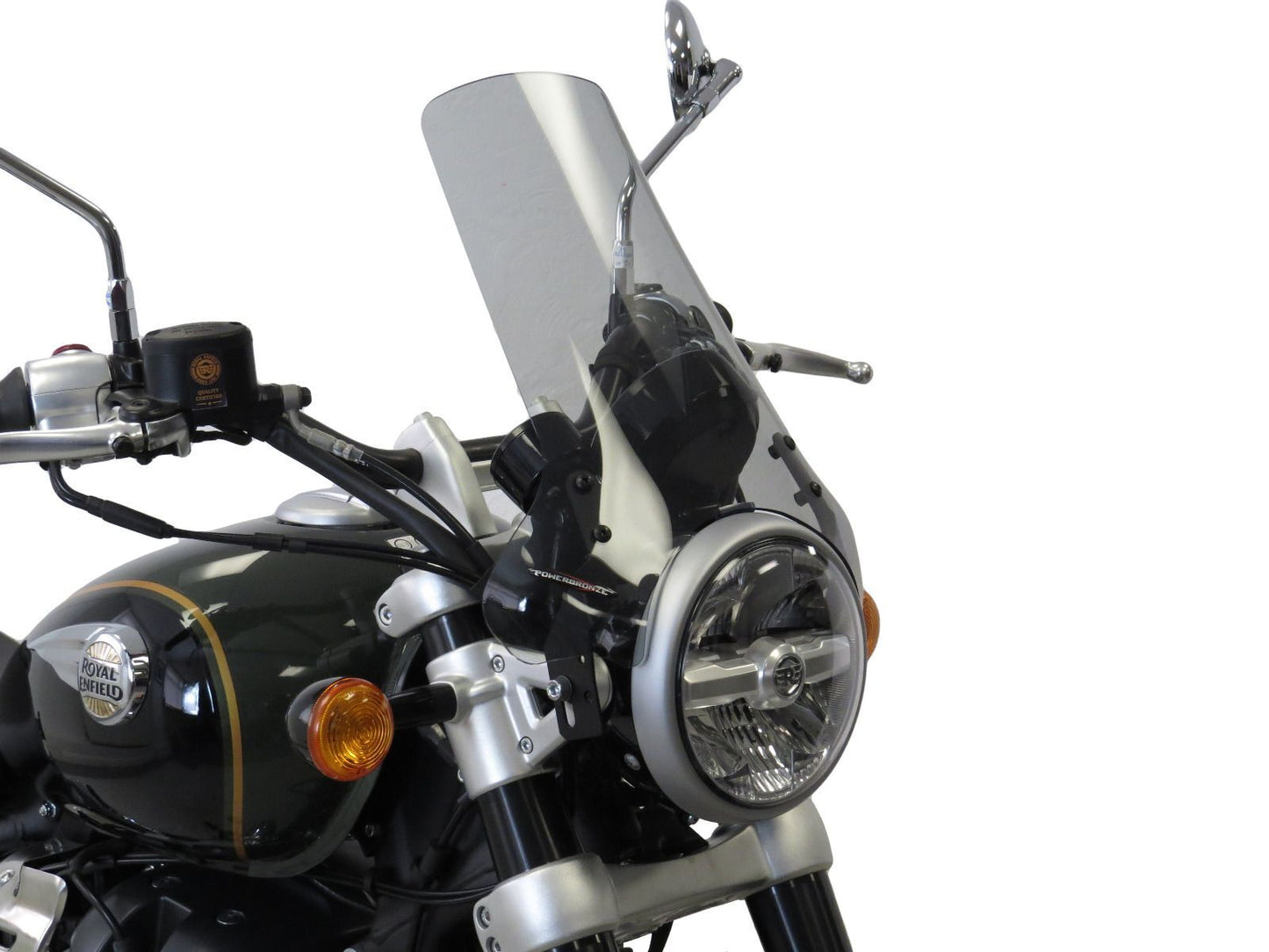 LIGHT SCREEN, WIND DEFLECTOR ROYAL ENFIELD ,SUPER METEOR 650 (325MM HIGH)