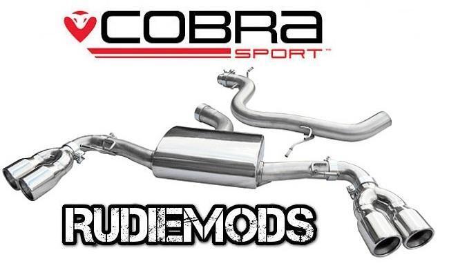 Cobra Sport Audi TT MK2 2WD Quad Exit Stainless Steel Cat Back Exhaust System